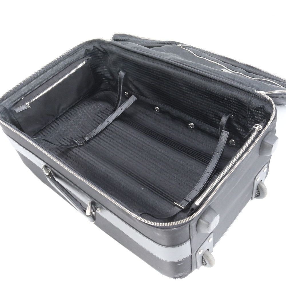 美品 プラダ テスート ナイロン 三角ロゴ レザー スーツケース