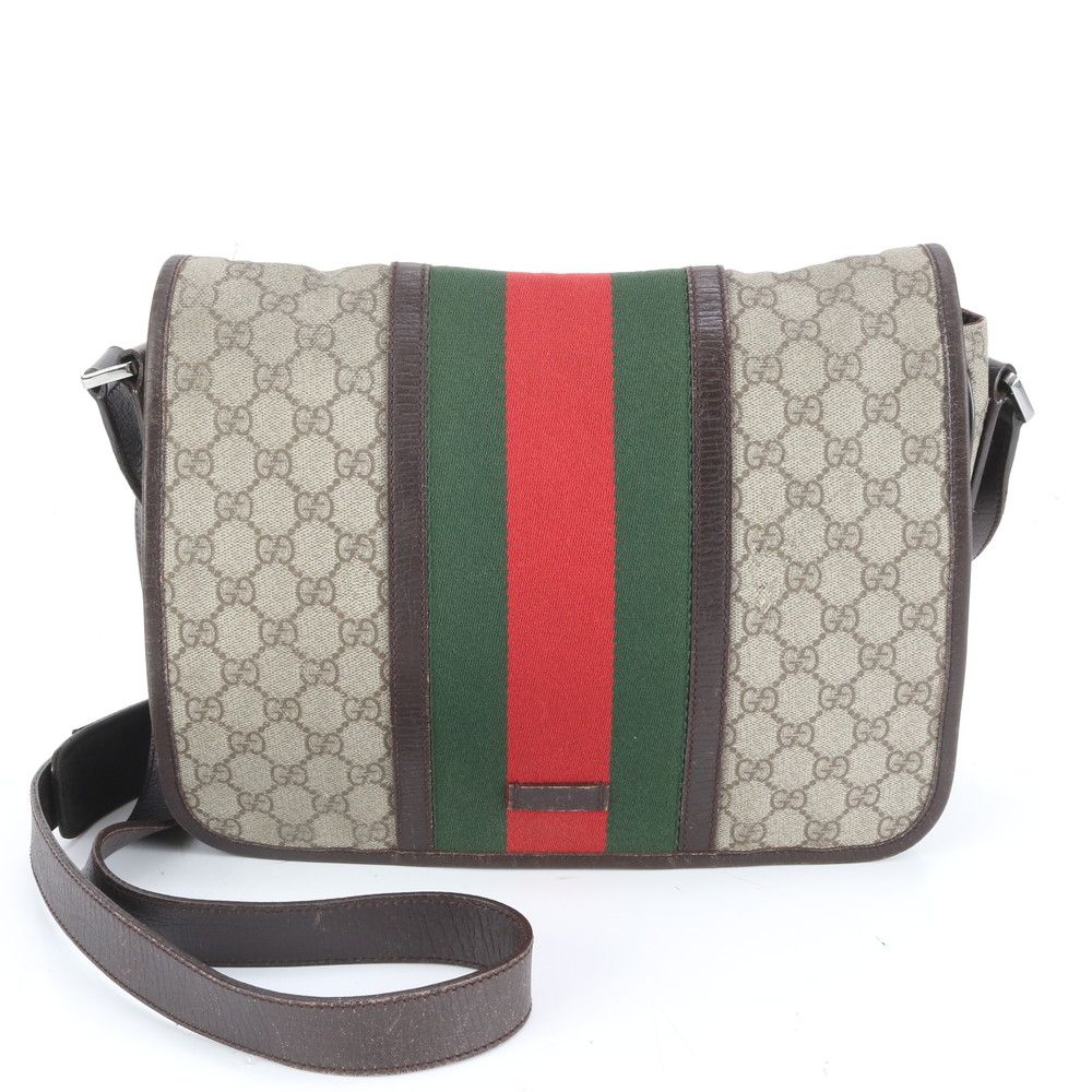 美品】GUCCI GGスプリーム ショルダーバッグ シェリーライン 斜め掛け