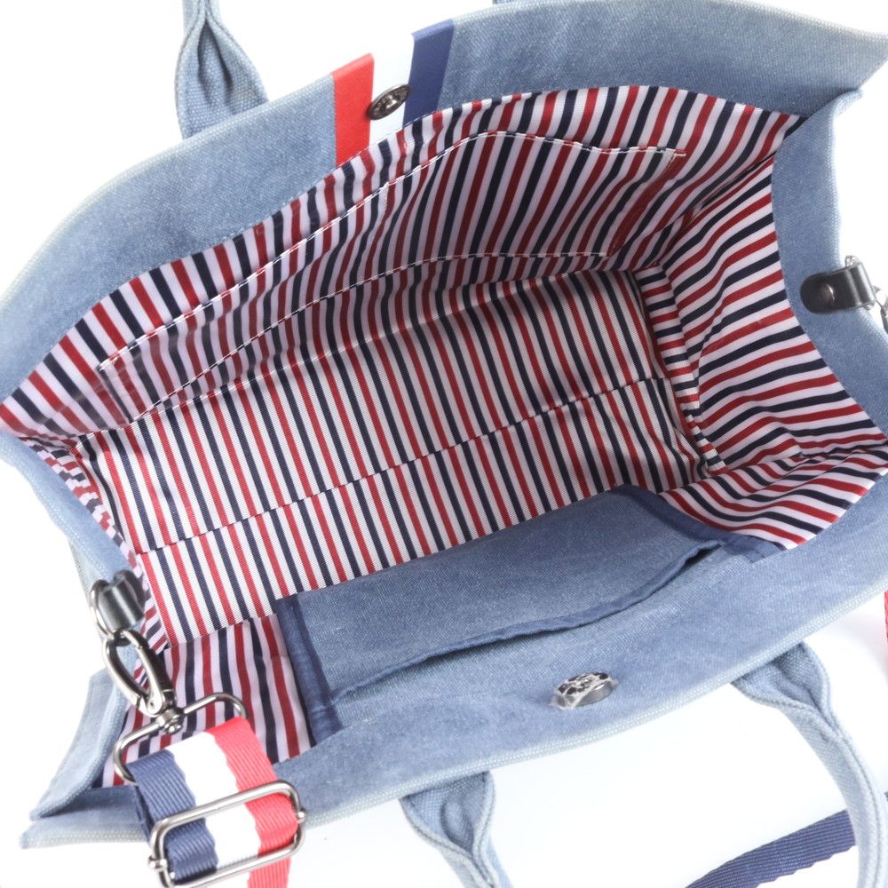 極美品 モンクレール デニム 2WAY ショルダーバッグ トート 斜め掛け