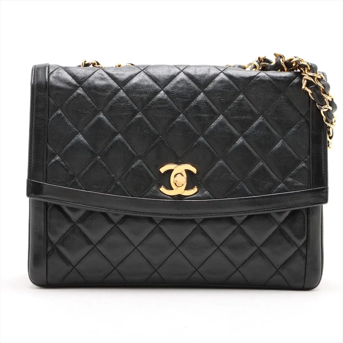 レンシャネルマトラッセ 美品 シャネル マトラッセ チェーン レザー 2WAY ショルダーバッグ