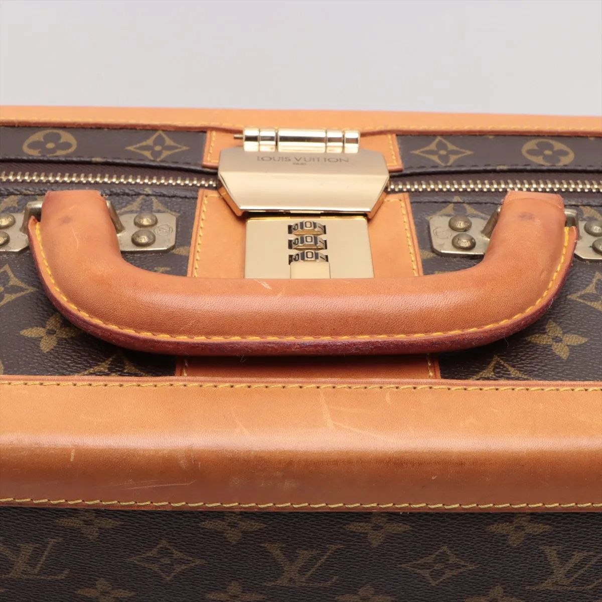 ルイヴィトン モノグラム ストラトス60 M23236 レザー トランク ハード