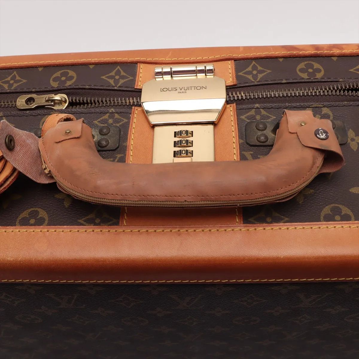 ルイヴィトン モノグラム ストラトス60 M23236 レザー トランク ハード