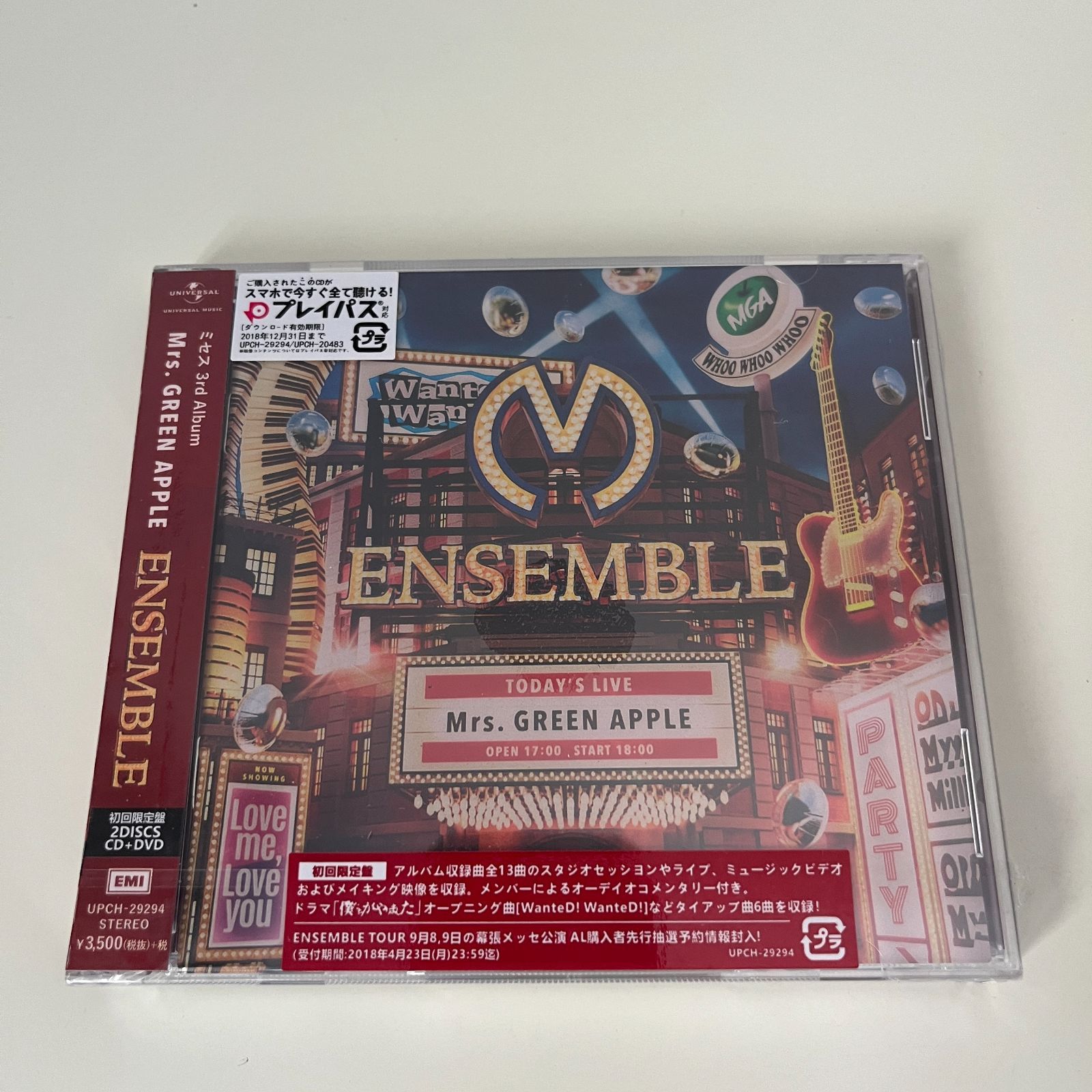 Mrs.GREEN APPLE ENSEMBLE 初回限定盤 CD+DVD Amazon.co.jp: ENSEMBLE (初回限定盤)(DVD付): ミュージック