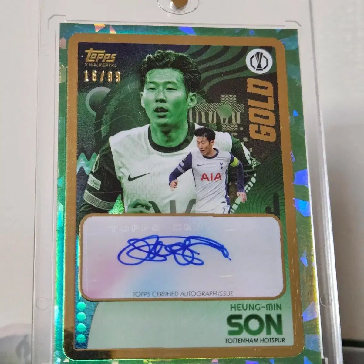 ソン・フンミン 直筆サインカード ソンフンミン panini 2021-22