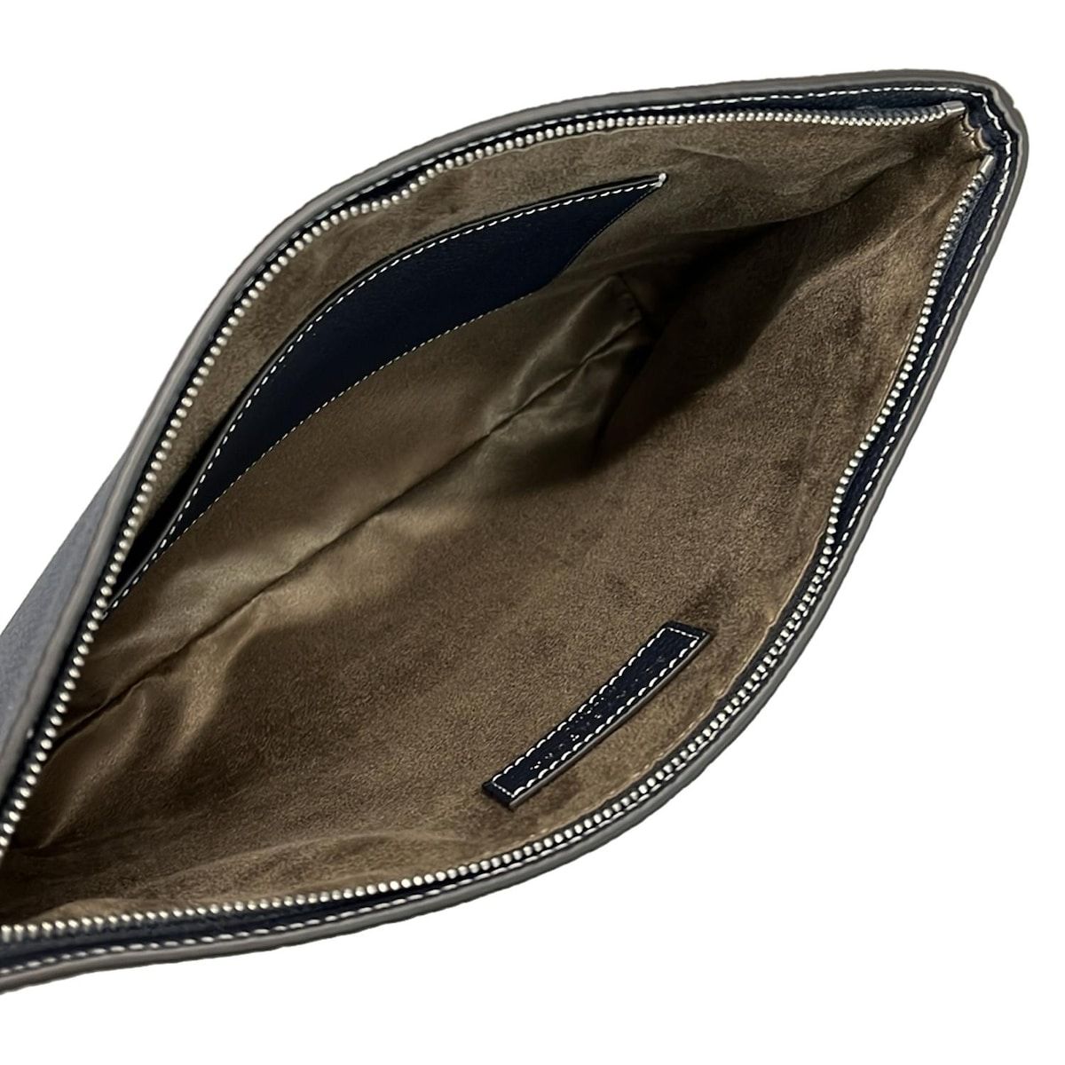 BONAVENTURA(ボナベンチュラ) ポーチ美品 - ネイビー レザー - メルカリ