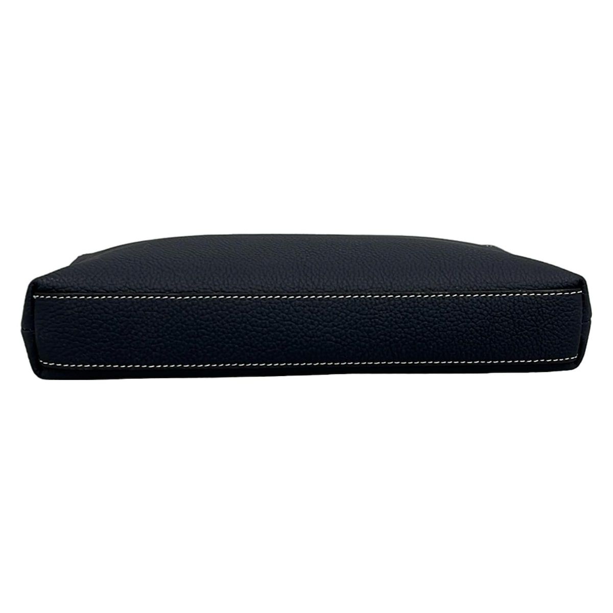 美品 ボナベンチュラ レザー ポーチ コスメ 小物 オーガナイザー ネイビー 紺 BONAVENTURA(ボナベンチュラ) ポーチ美品 - ネイビー レザー - メルカリ