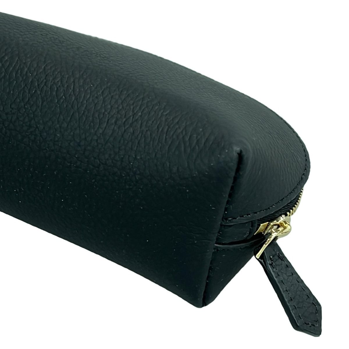 BONAVENTURA(ボナベンチュラ) ポーチ美品 - 黒 レザー - メルカリ