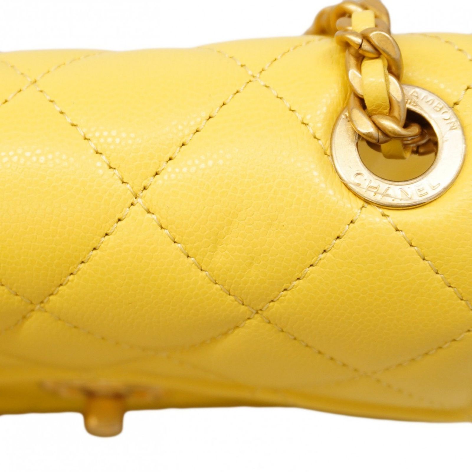 みぃ～み(◕ᴗ◕✿) 様♡CHANEL キャビアスキン　チェーンバッグ　イエロー みぃ～み(◕ᴗ◕✿) 様♡CHANEL キャビアスキン チェーンバッグ