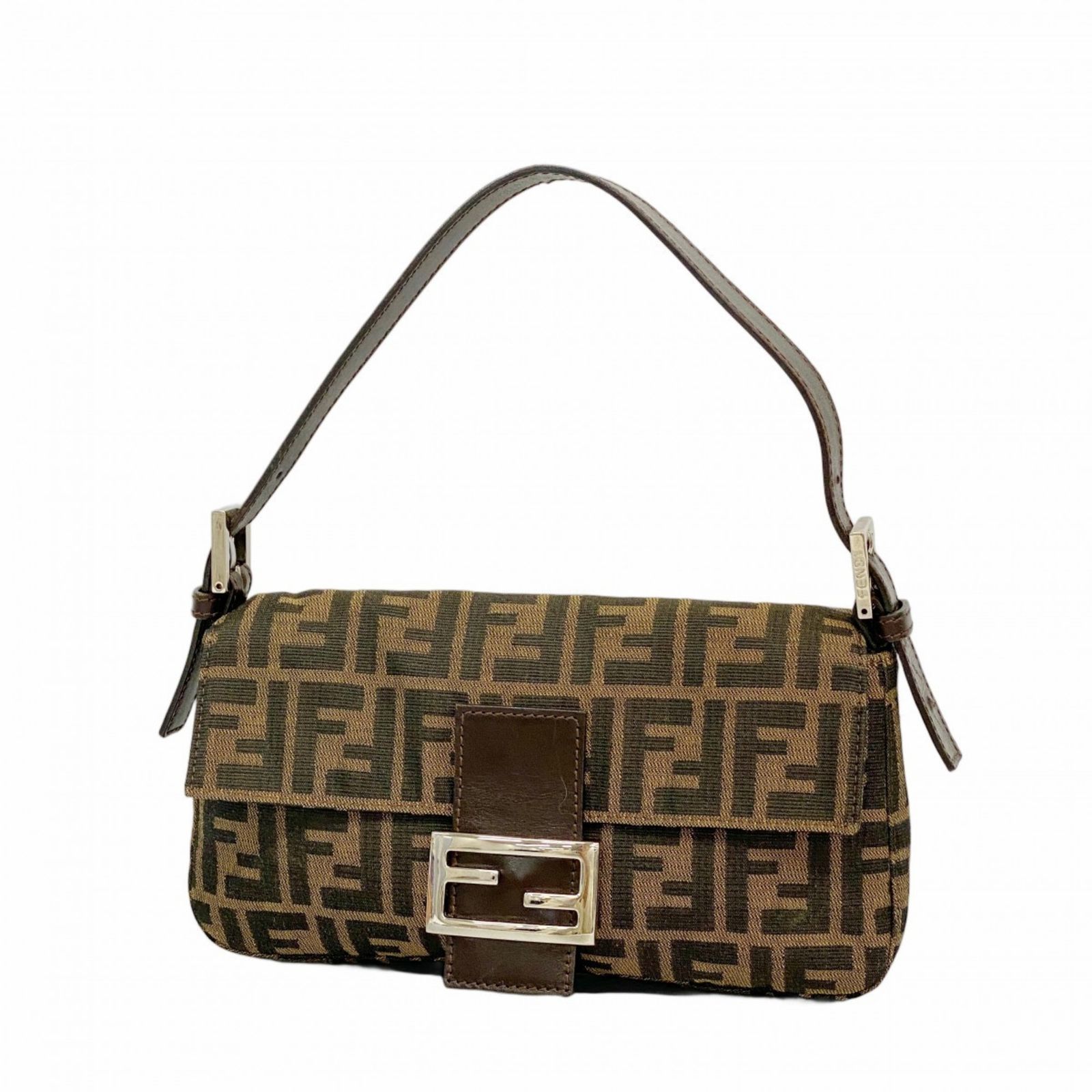 極美品✨ Fendi フェンディ マンマバケット ハンドバッグ FF金具 ズッカ フェンディ(Fendi) フェンディ ハンドバッグ ズッカ マンマバケット