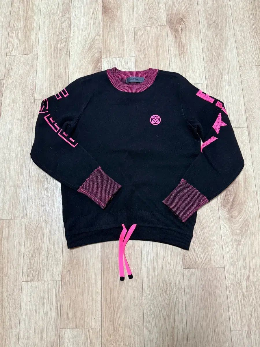 G FORE(ジーフォア) ブラック ニット セーター ピンク POINT - メルカリ