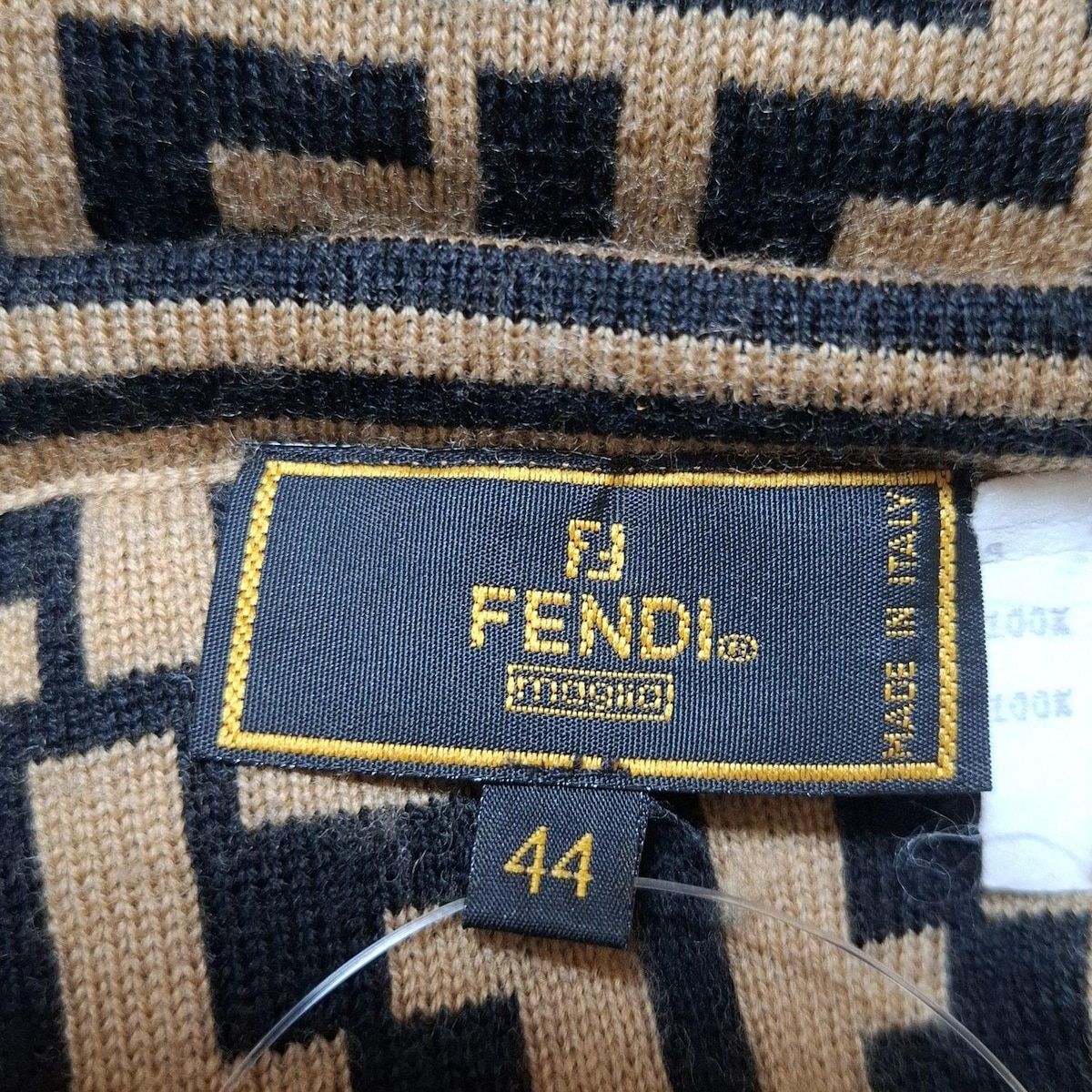 FENDI(フェンディ) スカート サイズ44(J) レディース - ベージュ×黒