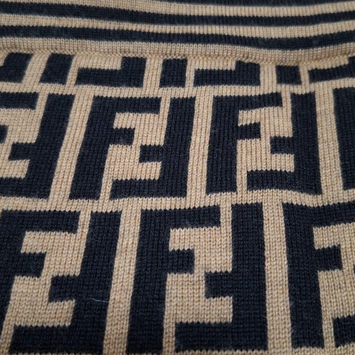 FENDI(フェンディ) スカート サイズ44(J) レディース - ベージュ×黒