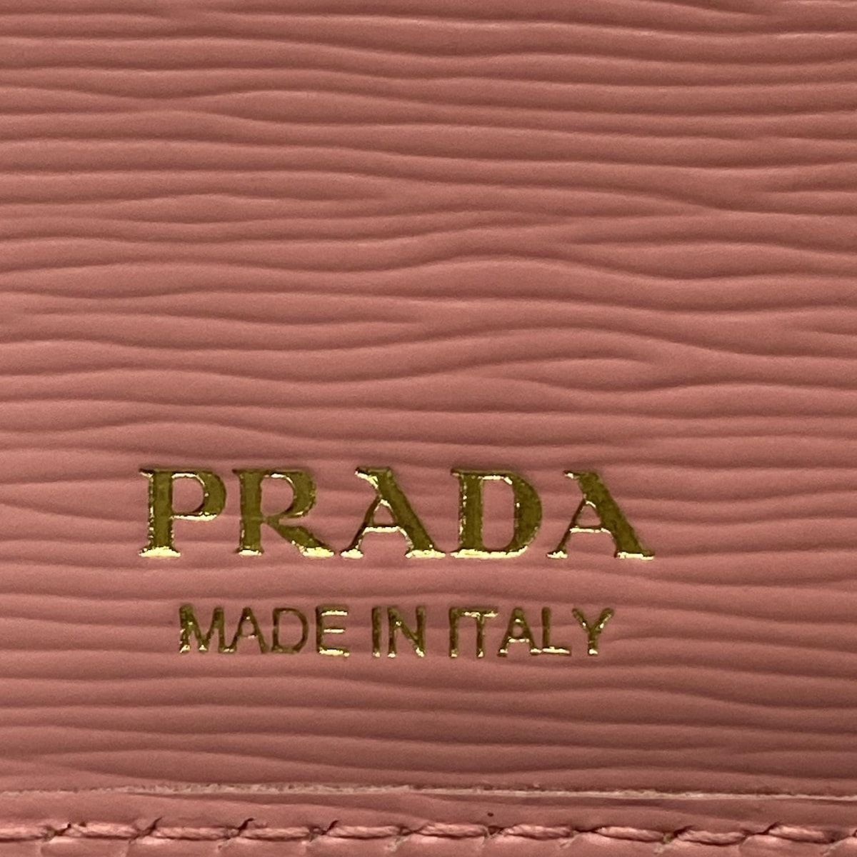 PRADA(プラダ) 3つ折り財布 - 1MH176 ピンク レザー - メルカリ