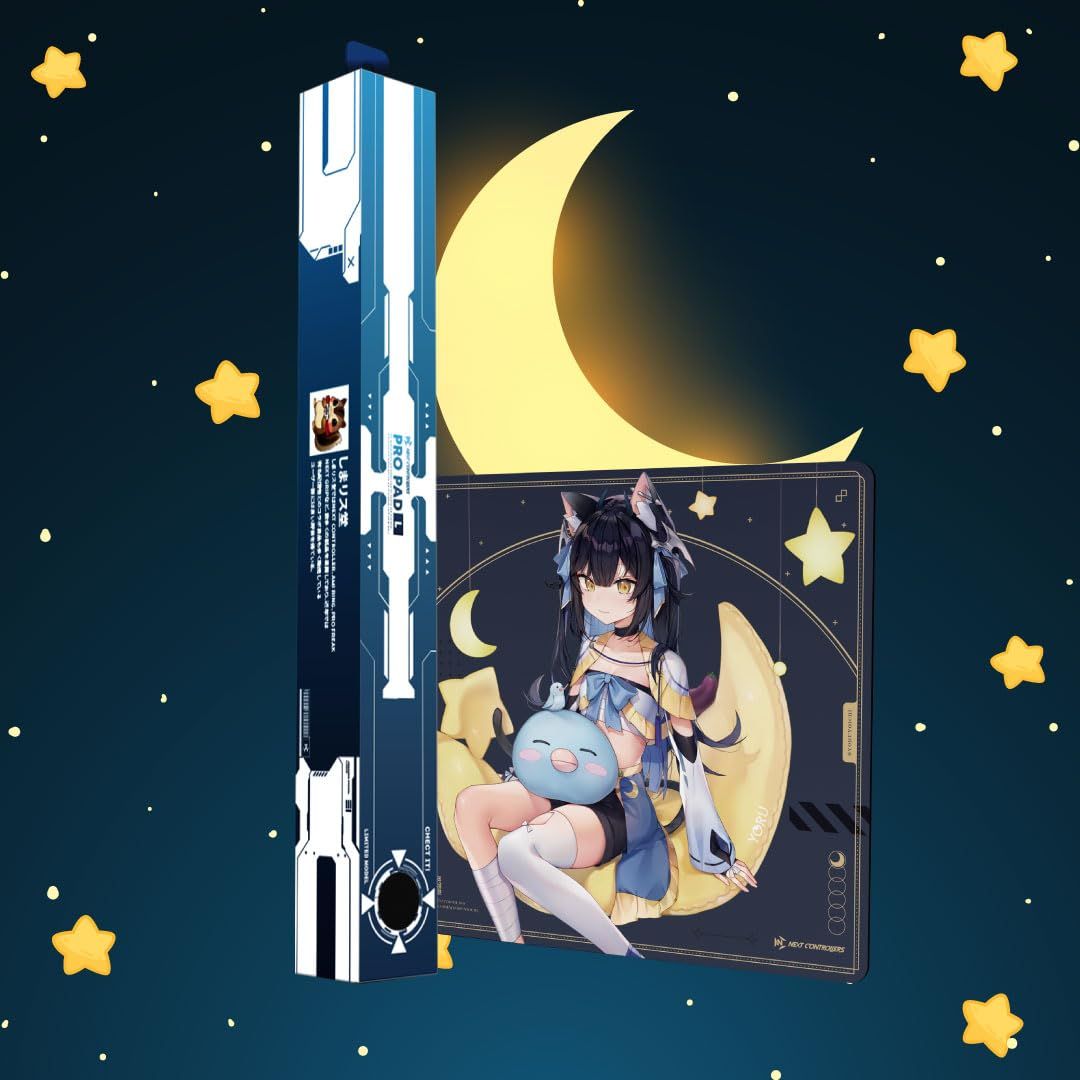 クロス表面 Lサイズ 夜よいちモデル マウスパッド 450×400×4mm