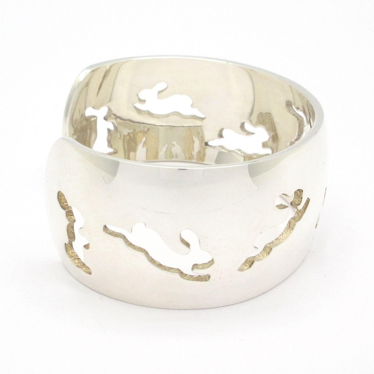 HERMES(エルメス) バングル - シルバー ヴィンテージ/ウサギ - メルカリ