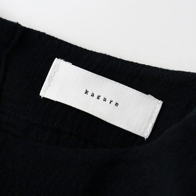 美品 2025AW今季 かぐれ kagure コットン ガーゼロングチュニック FREE