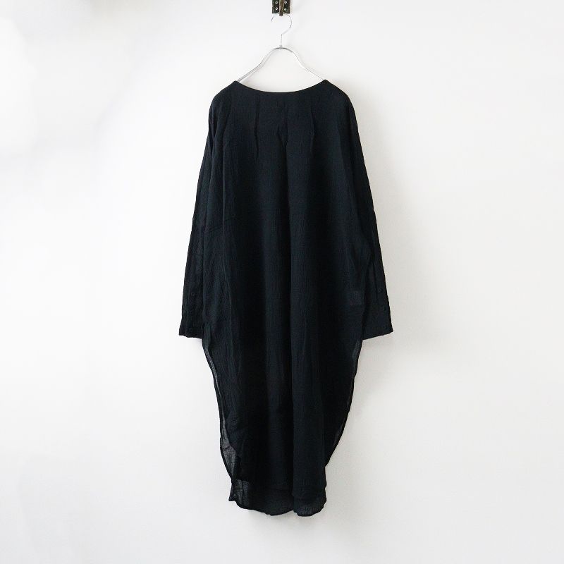 美品 2025AW今季 かぐれ kagure コットン ガーゼロングチュニック FREE