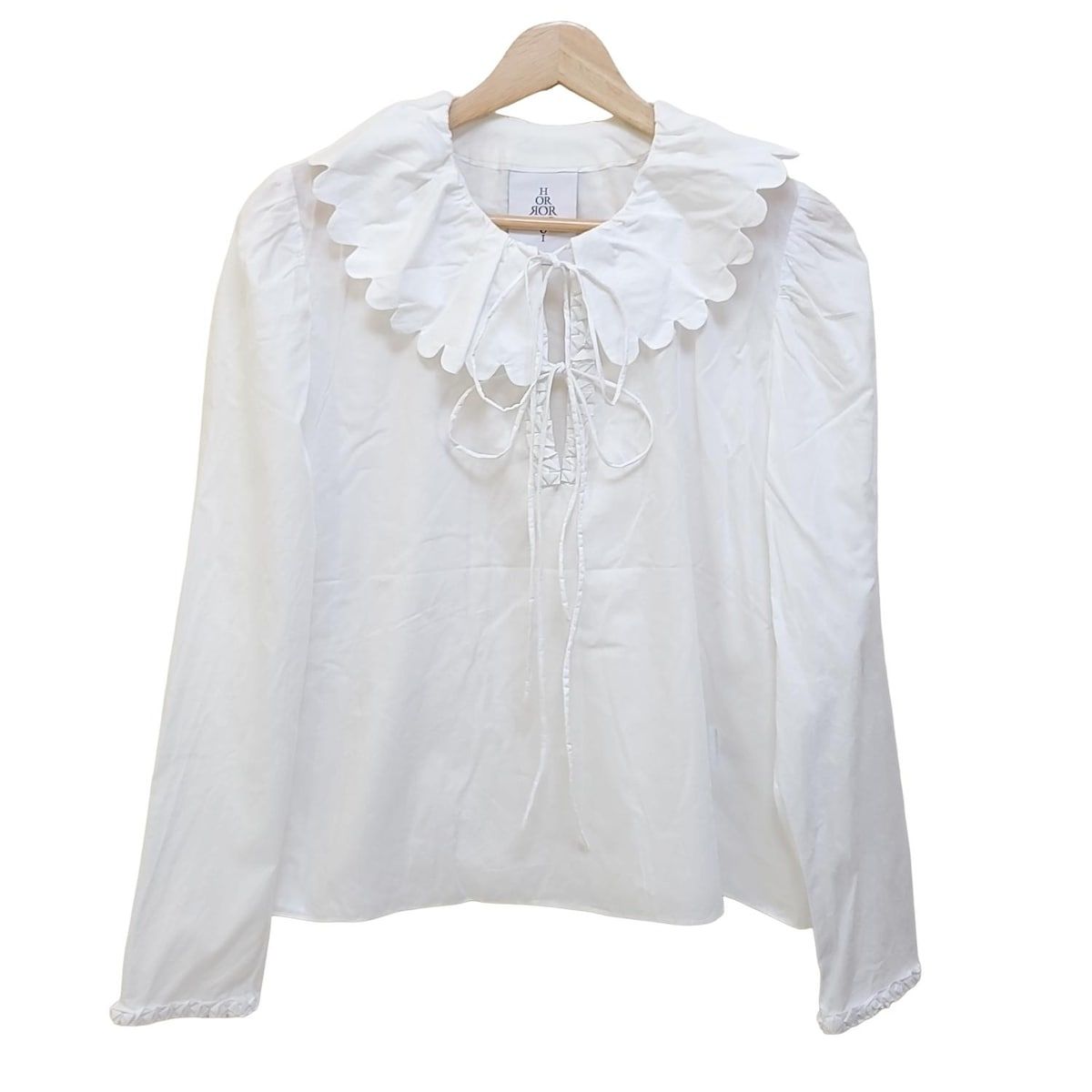 Horror Vacui ホラーバキュイ　フリル襟 ホワイトブラウス HORROR VACUIブラウス