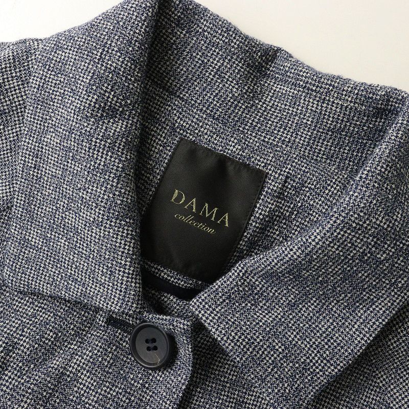 美品 ダーマコレクション DAMA collection ロングステンカラーコート 3 