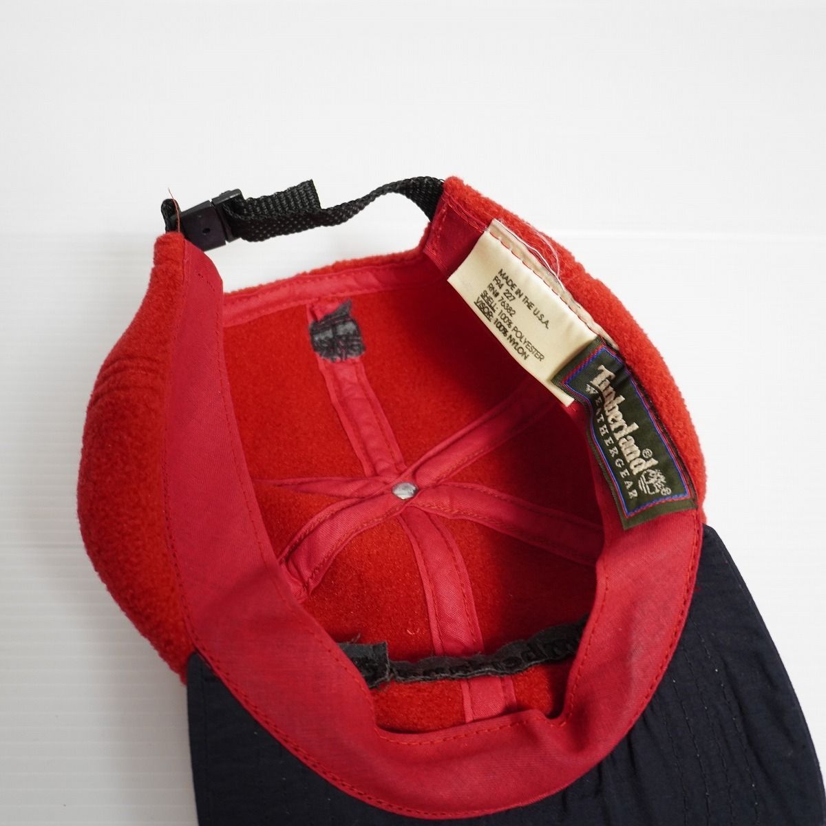 90s USA製　ティンバーランド　イヤーマフ付フリースキャップ　ポーラテック 90s☆USA製☆ティンバーランド☆イヤーマフ付フリースキャップ☆