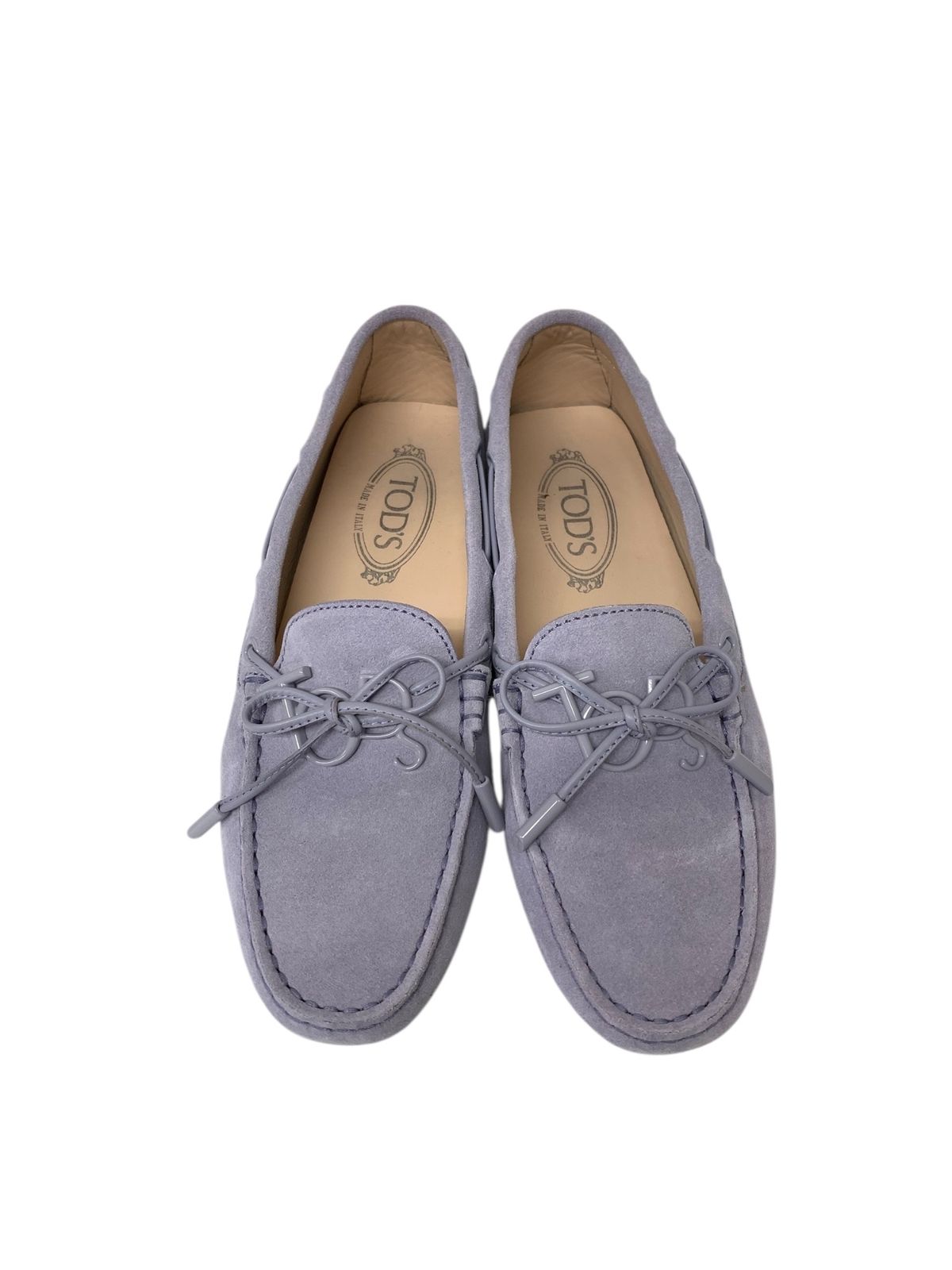 トッズ ドライビングシューズ 38 1/2 パープル スエード ITZMPKCTSN1W