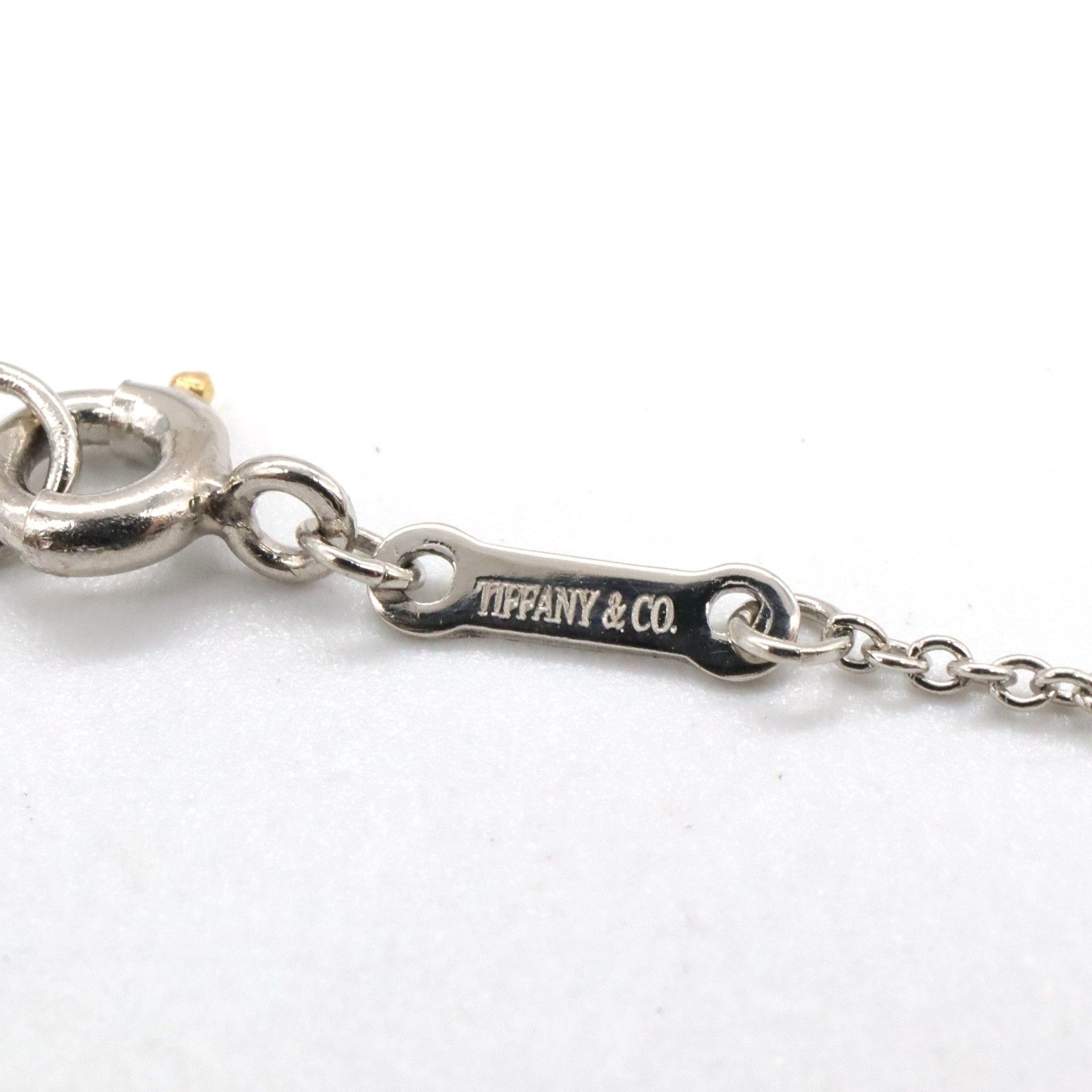 ティファニー TIFFANY＆CO ネックレス ビーン ネックレス ダイヤ 首回 