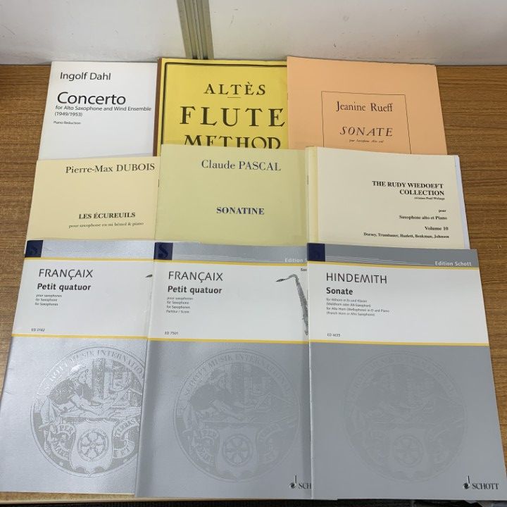 △01)【1点限り!】楽譜 まとめ売り約50冊大量セット/輸入楽譜/フルート