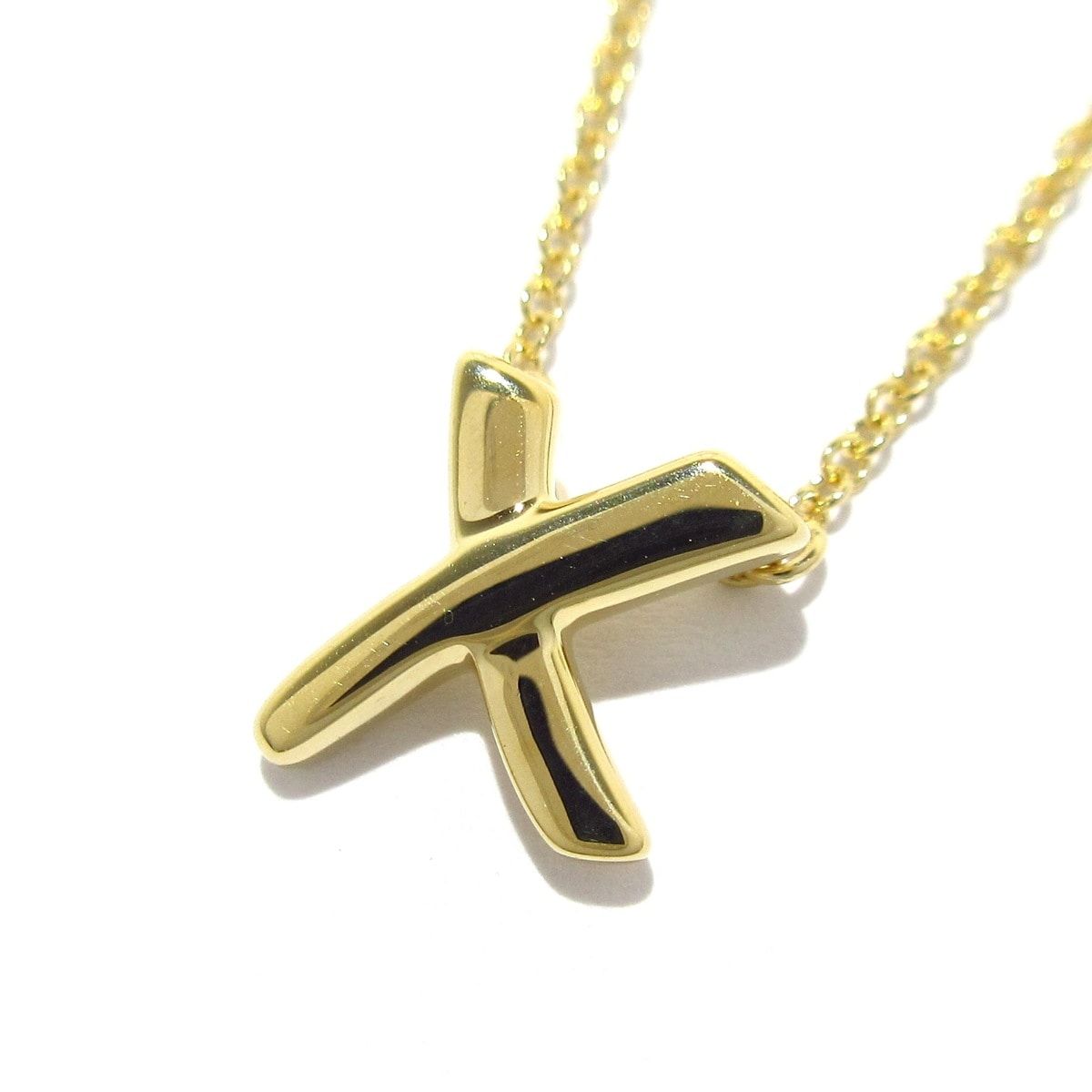 TIFFANY&Co.(ティファニー) ネックレス美品 キス K18YG - メルカリ