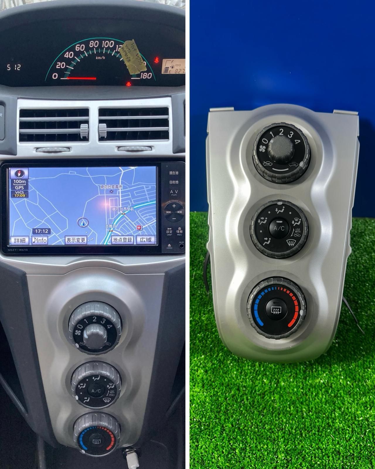 ZT-2109] 純正トヨタ ヴィッツ KSP90 H18年 エアコンスイッチ 55406