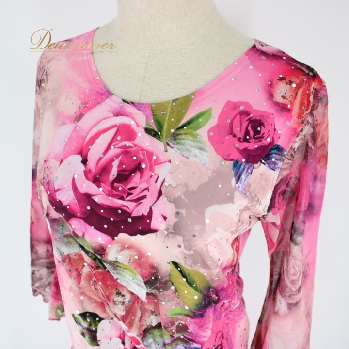 【社交ダンス衣装】ピンク create-sun 上下セット ツーピース 社交ダンス衣装】ピンク create-sun 上下セット ツーピース 社交ダンス