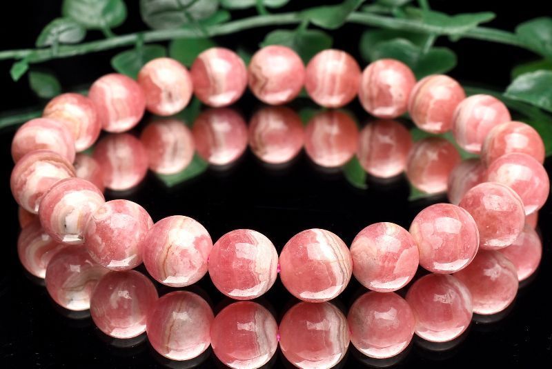 1点物】アルゼンチン産 インカローズ 9mm ブレスレット