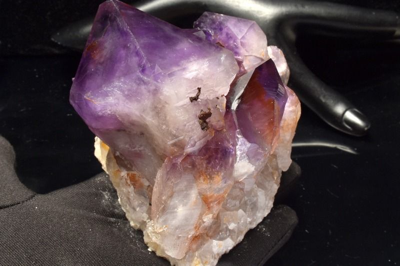 1点物】魔除けのお守り アメジスト 92x85x78mm クラスター 原石