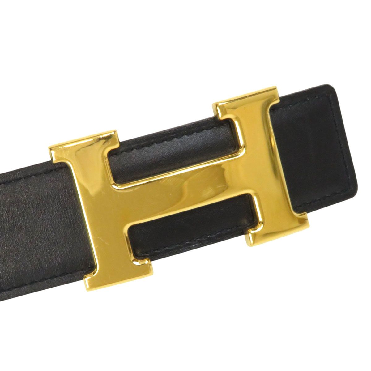 エルメス H バックル リバーシブル レザー ベルト 32MM 85 ユニ