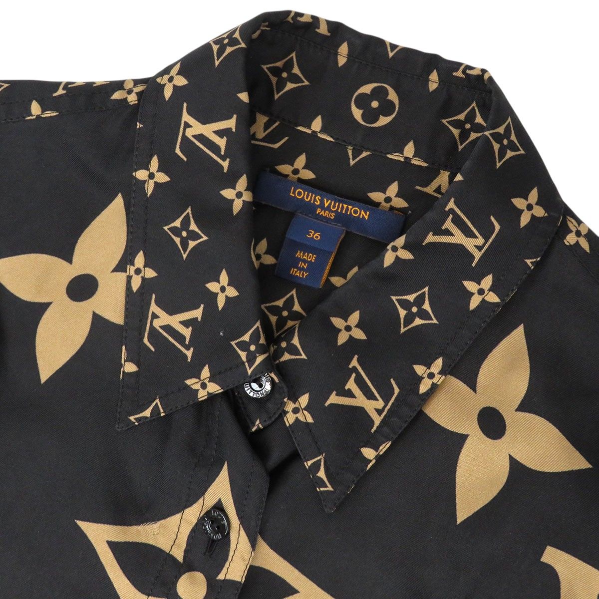 ルイヴィトン ミックスド モノグラム マスキュリン シャツ レディース
