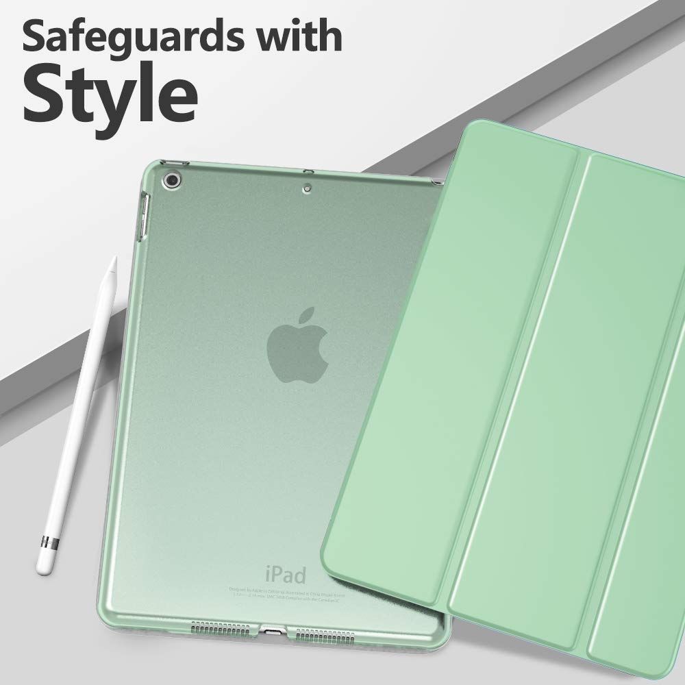 三つ折り 開閉式 スタンド PUレーザー ハードカバー マグネット 半透明