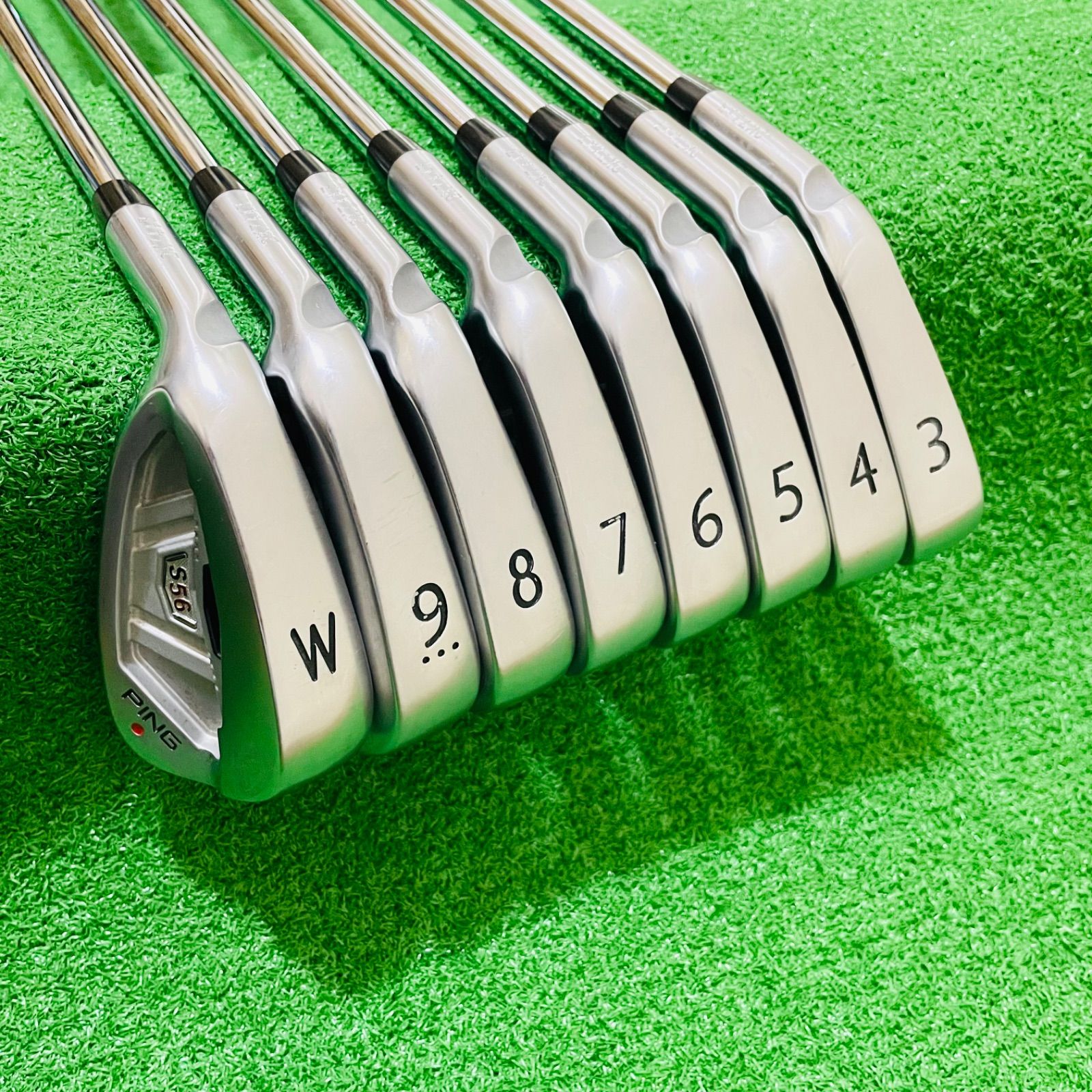 Ping S56 アイアン名機8本セット❗️緑ドット 9461 PING S56 ピン レフティ 左利き アイアン8本セット 3.4.5.6.7.8.9