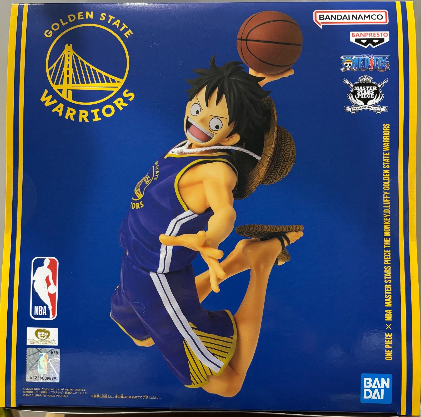 ルフィ ウォリアーズ フィギュア 『ONE PIECE×NBA』 公式正規品 ONE PIECE ゴールデンステート・ウォリアーズ NBA