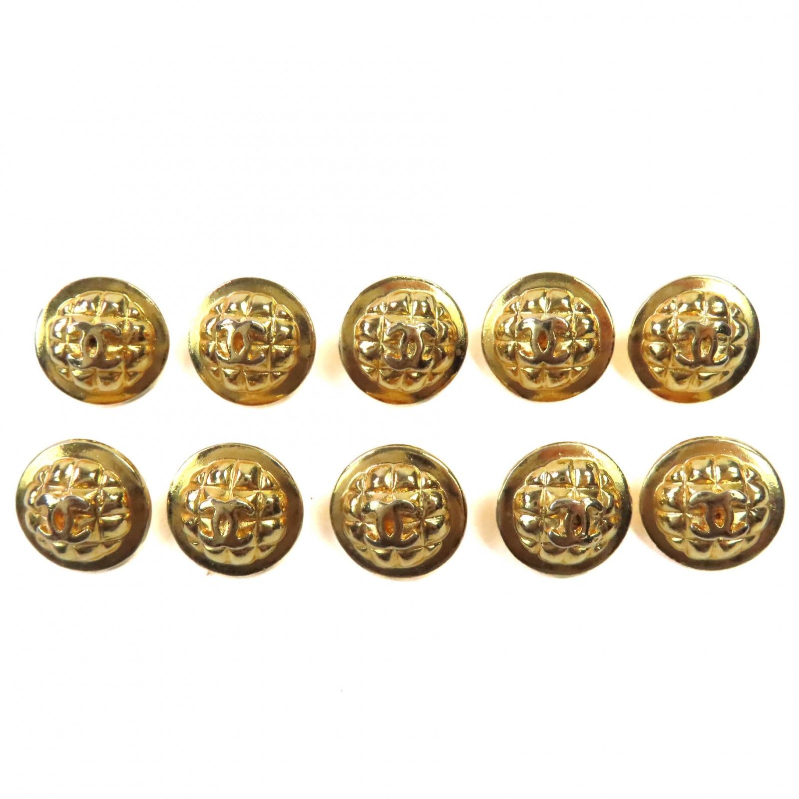 美品◇CHANEL シャネル ココマーク 金ボタン 10点セット メタルボタン