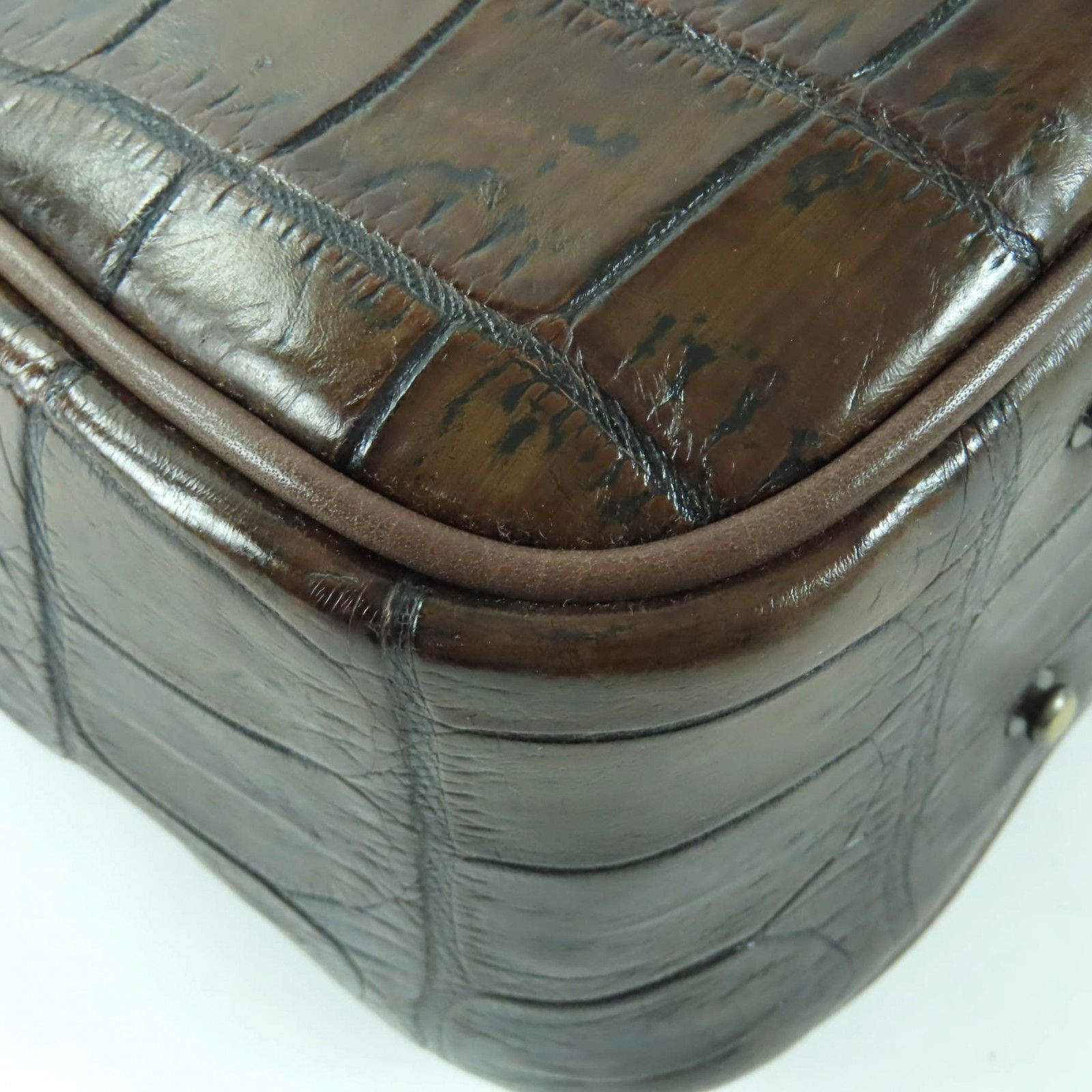 極美品☆CELENCEE セレンシー JRAタグ付 クロコダイル レザー トート