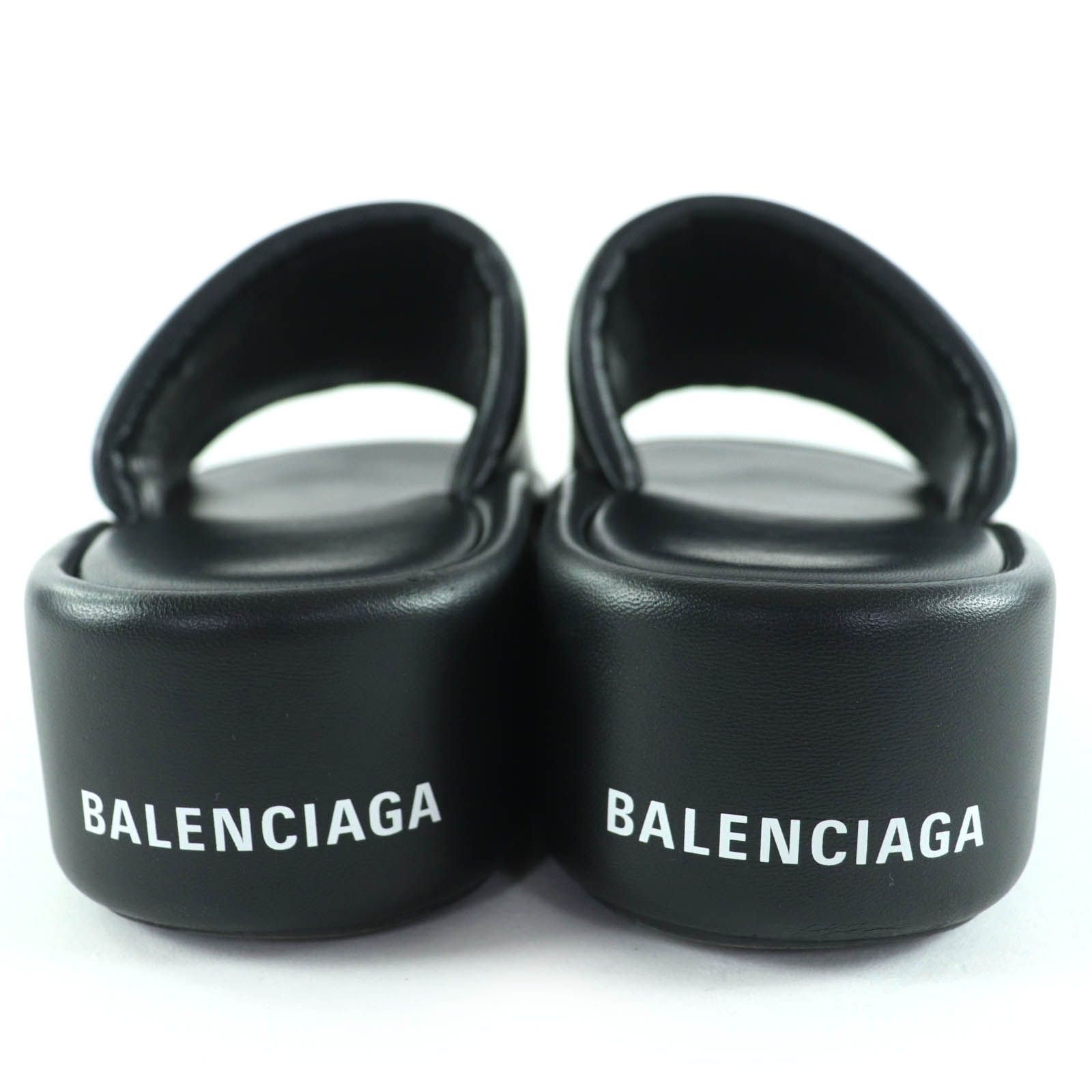美品☆BALENCIAGA バレンシアガ 656960 バックロゴプリント