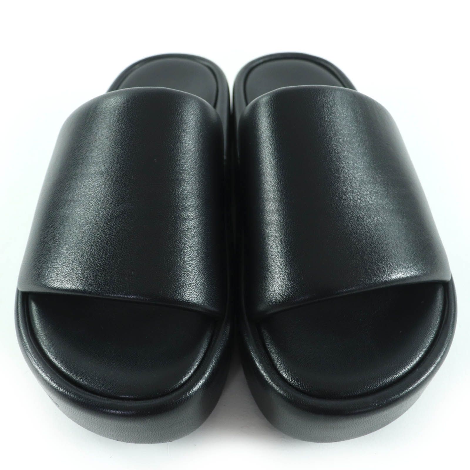 バレンシアガ　厚底サンダル 美品☆BALENCIAGA バレンシアガ 656960 バックロゴプリント