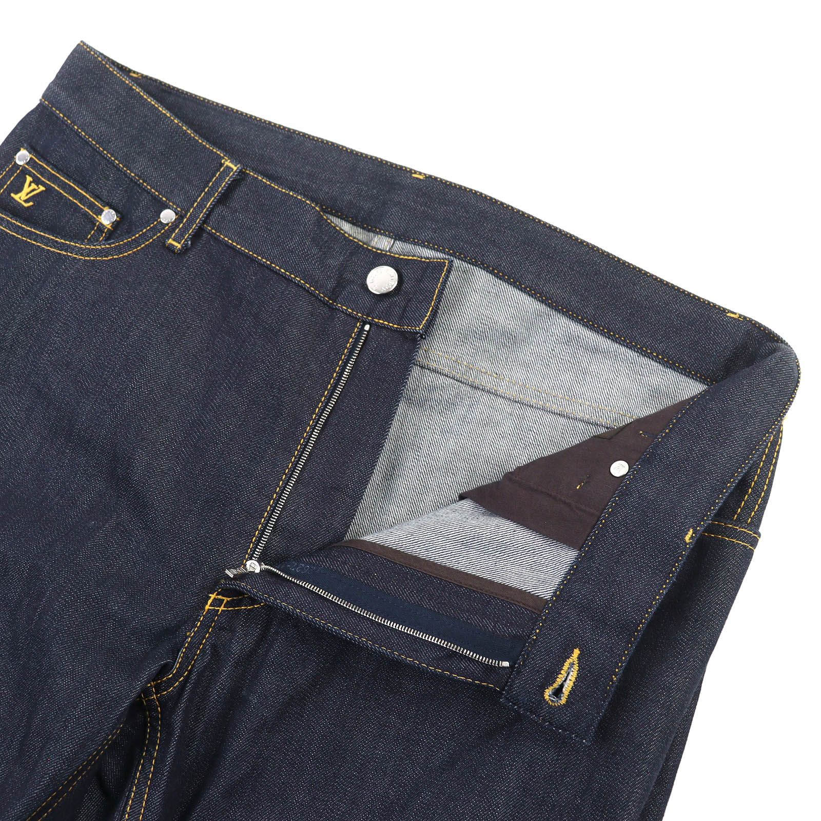 美品△LOUIS VUITTON ルイヴィトン コットン100％ ロゴレザーパッチ