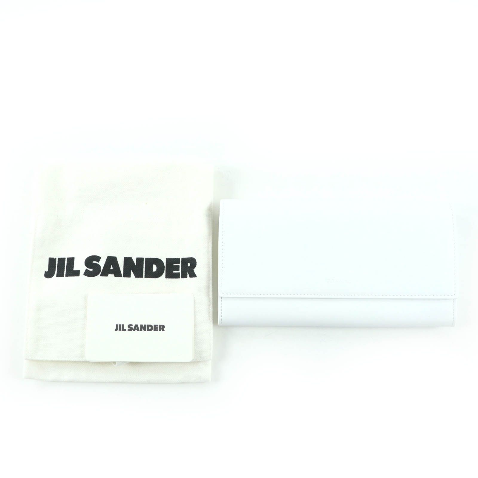 未使用品☆JIL SANDER ジルサンダー ロゴ入り レザー ロングウォレット