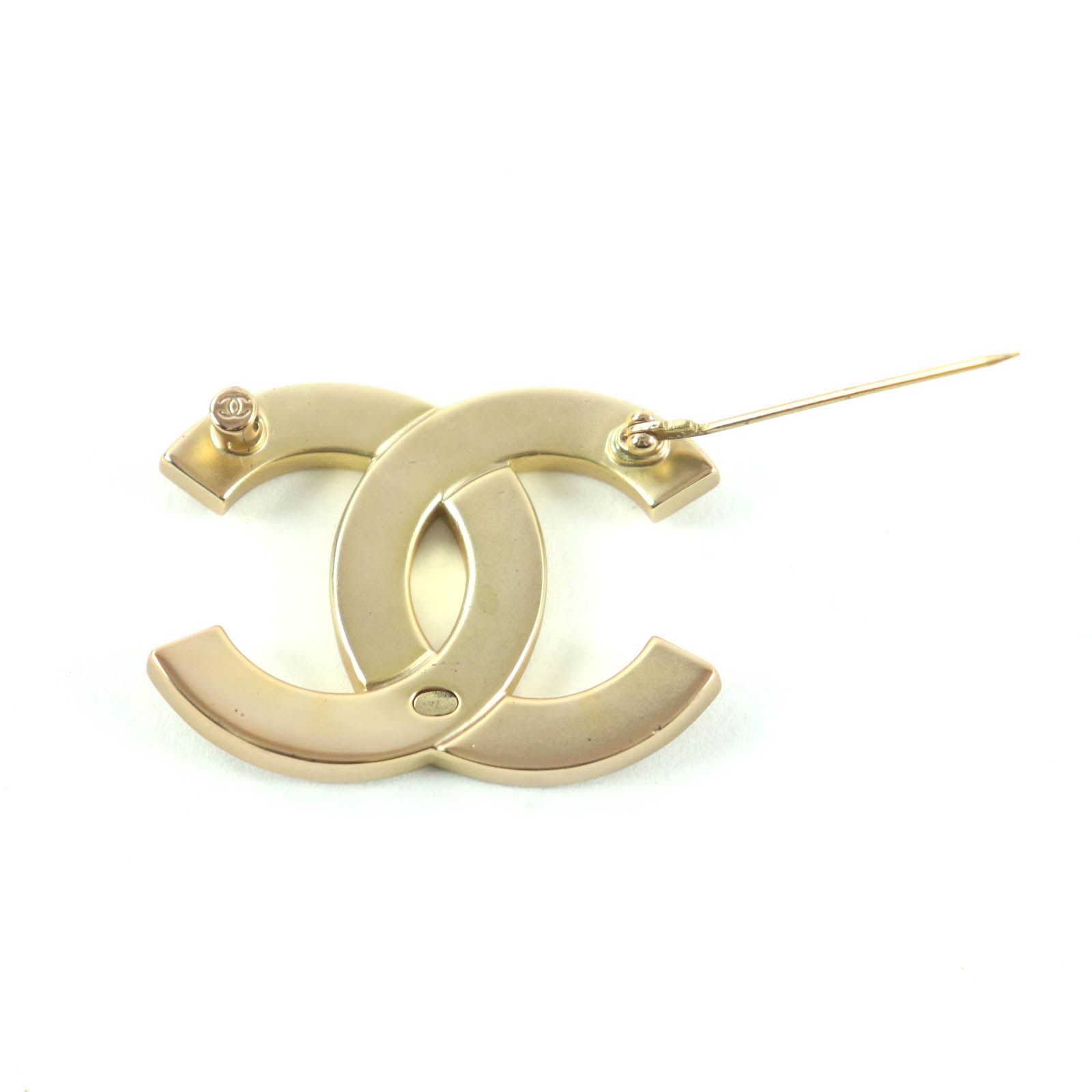 極美品☆CHANEL シャネル A21C ココマーク ラインストーン ブローチ