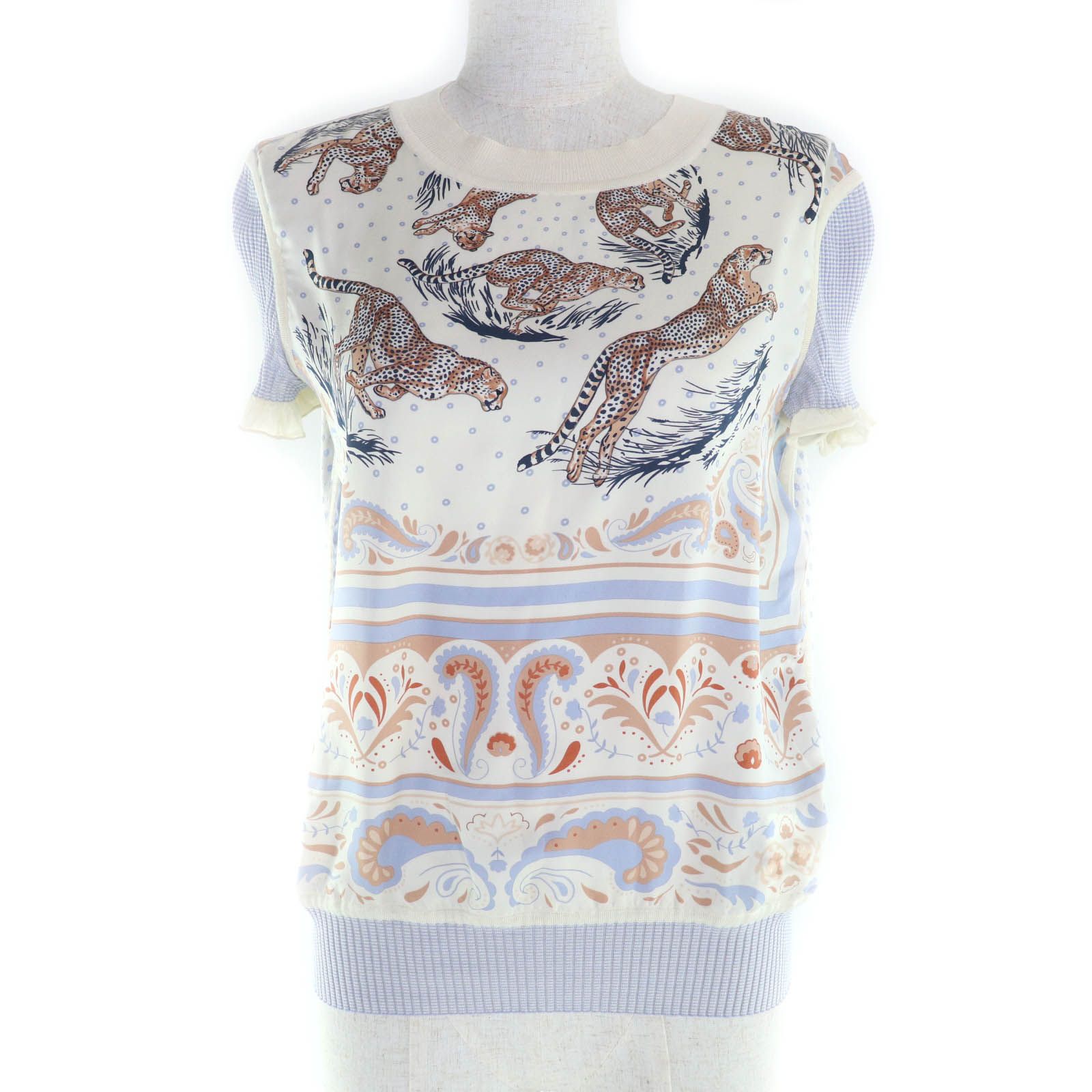 未使用品☆HERMES エルメス 2025年製 5E2821DS シルク100