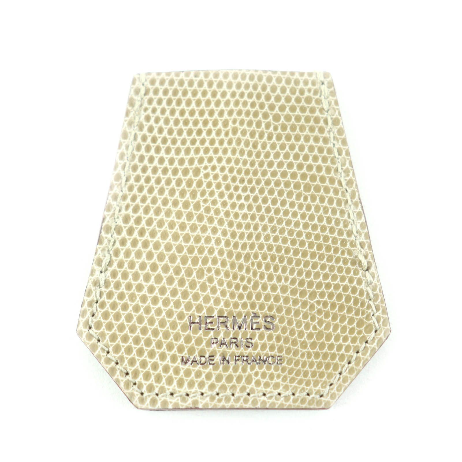 極美品☆HERMES エルメス リザード クロシェット スカーフリング