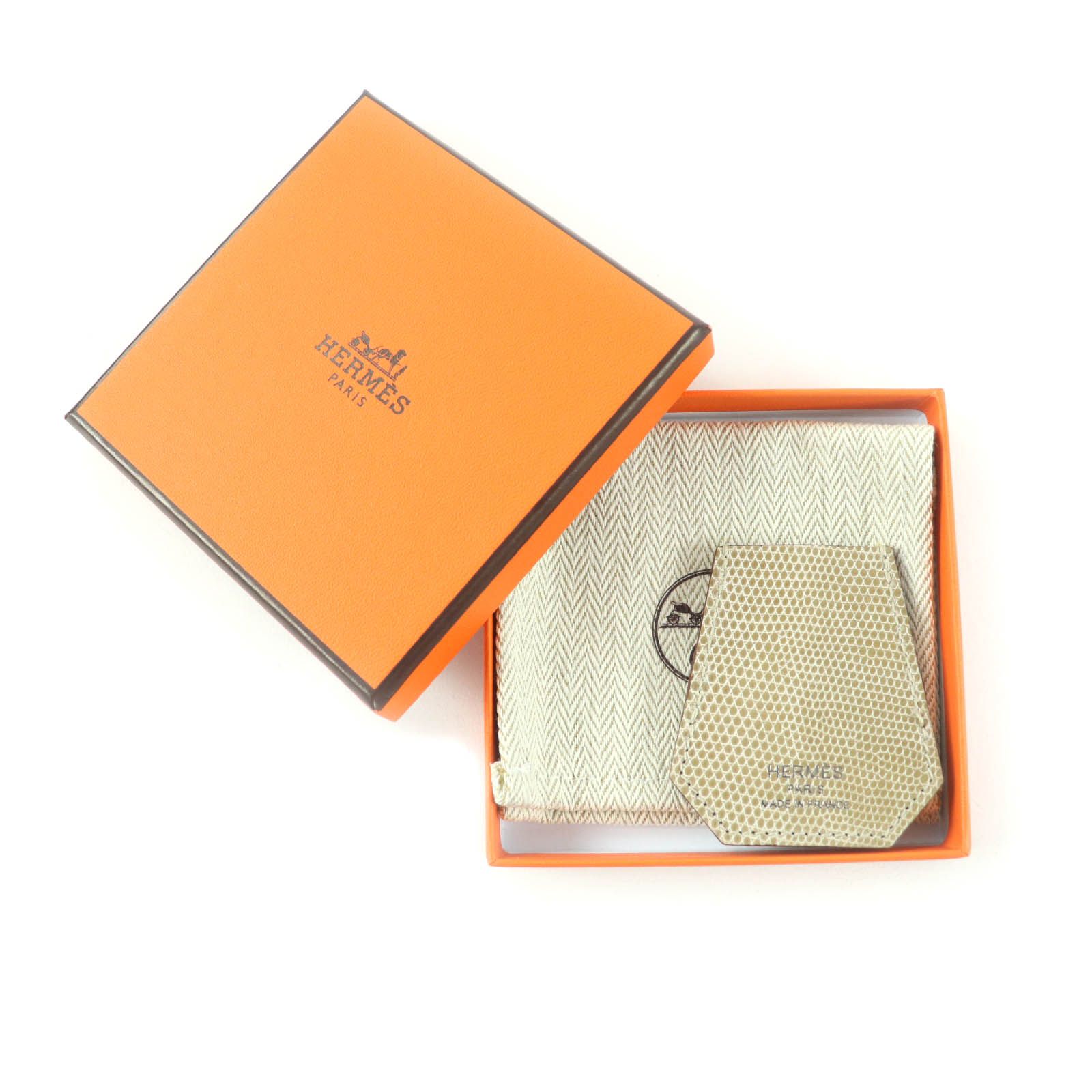 極美品☆HERMES エルメス リザード クロシェット スカーフリング