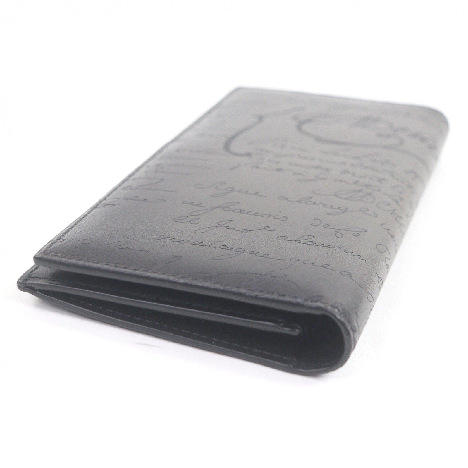 美品□BERLUTI ベルルッティ エスパス カリグラフィ フラップ ロング