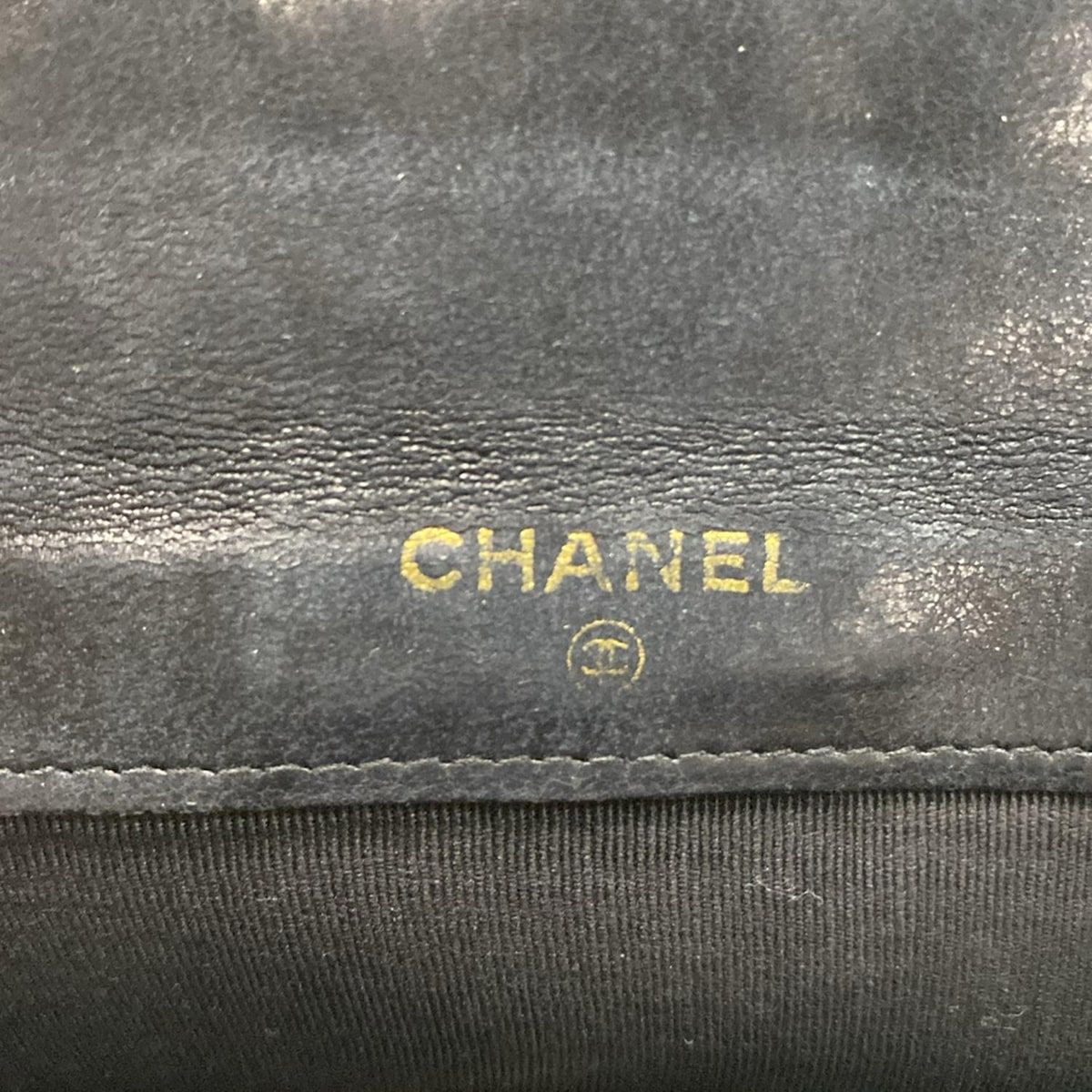 CHANEL(シャネル) Wホック財布 ビコローレ 黒 ゴールド金具 ラムスキン