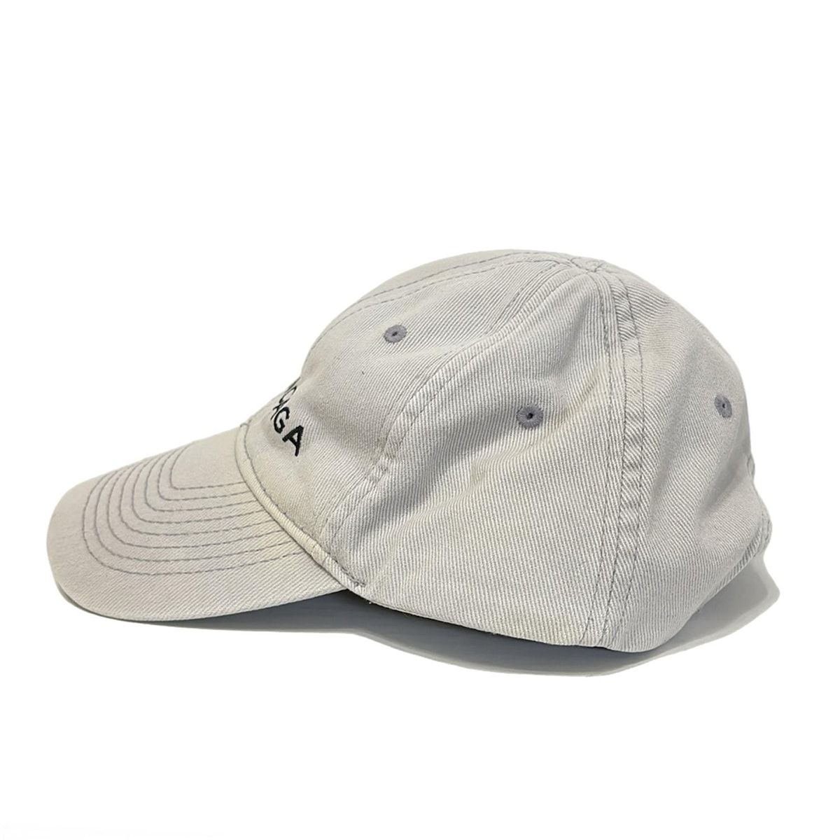 BALENCIAGA(バレンシアガ) キャップ L - ライトグレー 刺繍 コットン